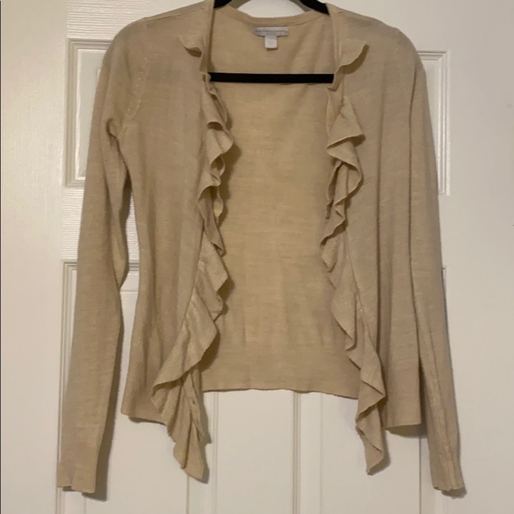 New York & Company Ruffle Cardigan